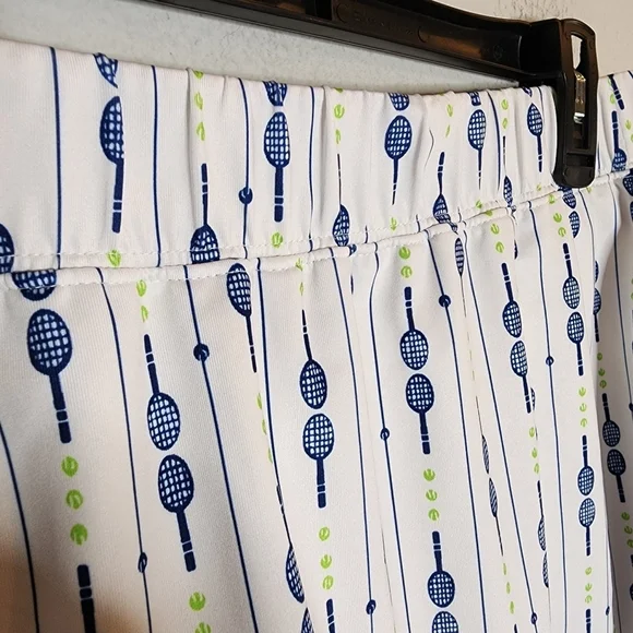 SanSoleil tennis racket/balls skort. Women's Size Large. White navy green. - Picture 10 of 16